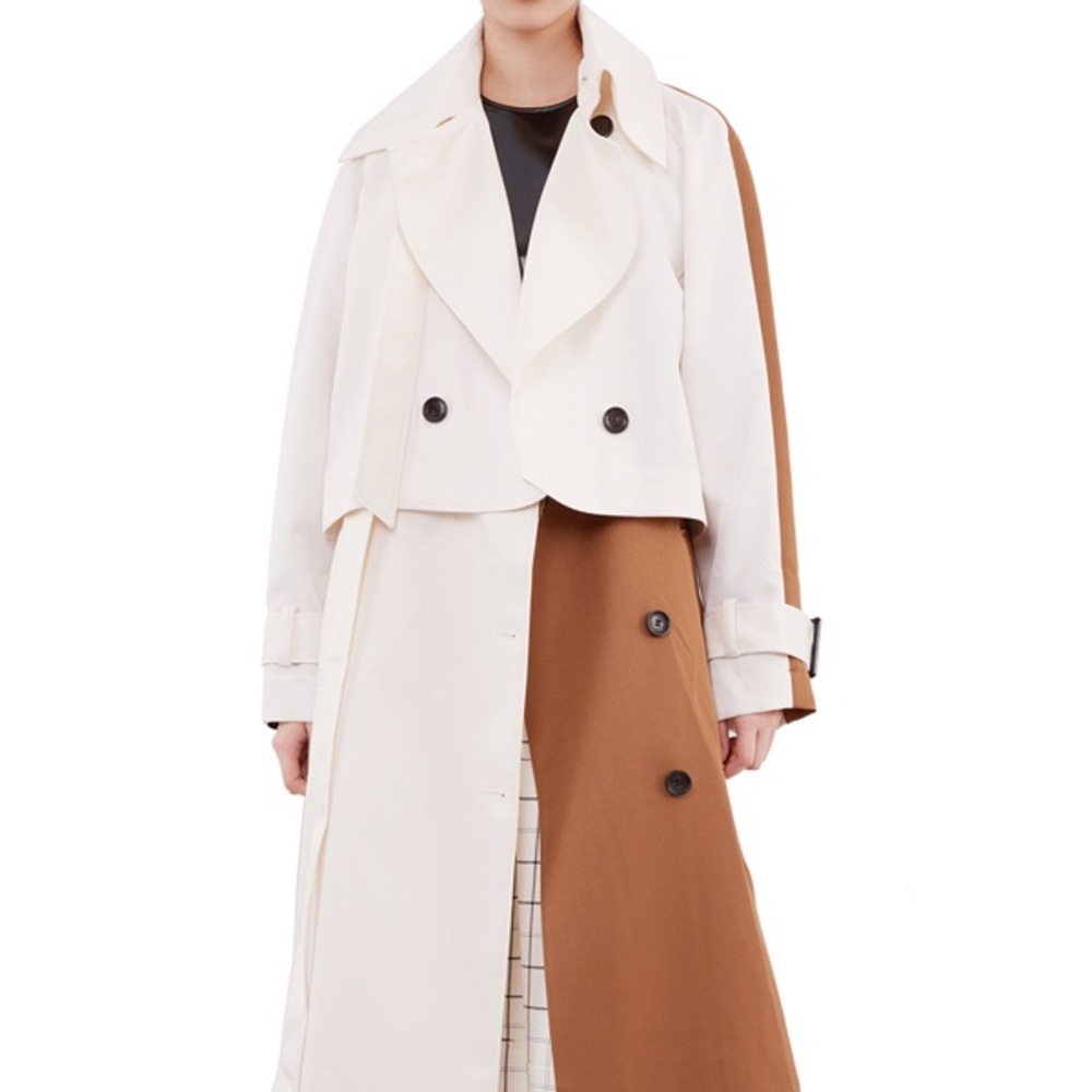 Tibi Two-Tone Trench Coat (NWT)